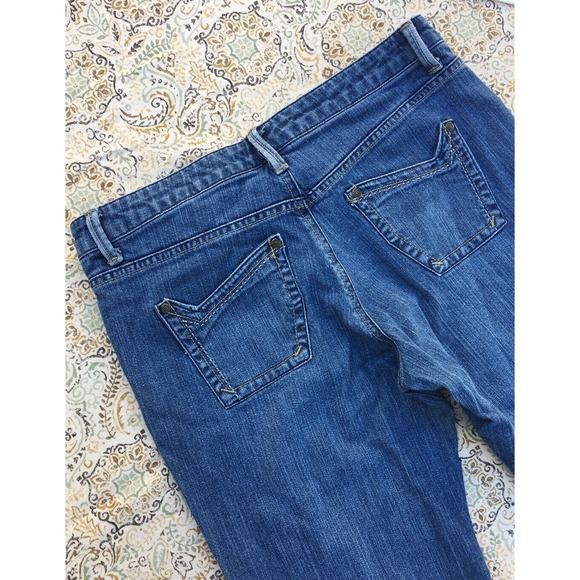 Lee Women's Designer Blue Jeans Size 14 Medium One True Fit Lower On The Waist - Picture 2 of 10